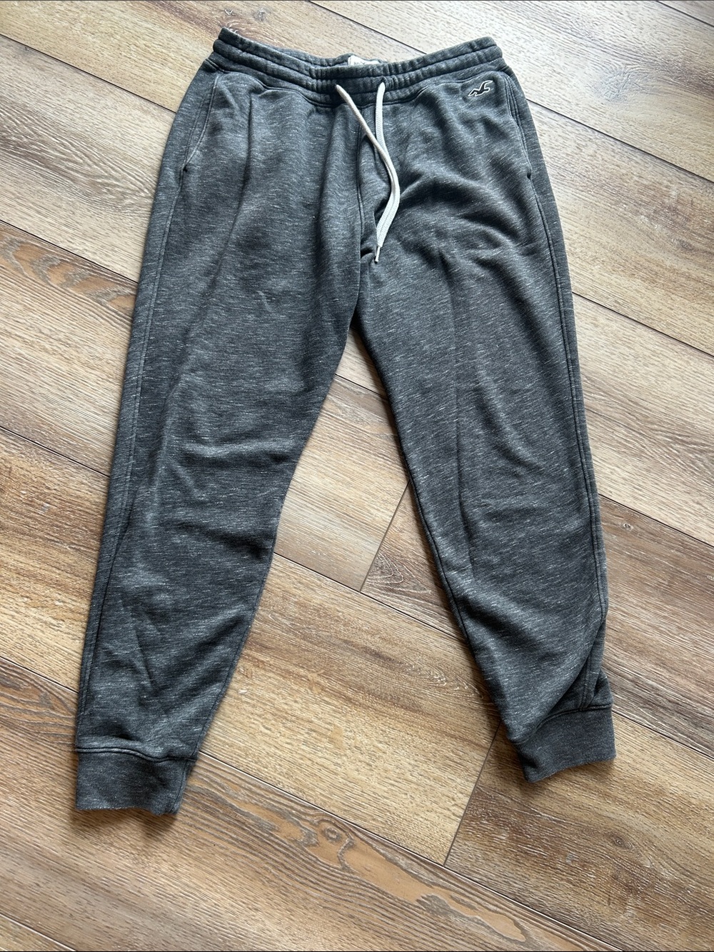 ••Hollister•• Charcoal Gray Drawstring Joggers